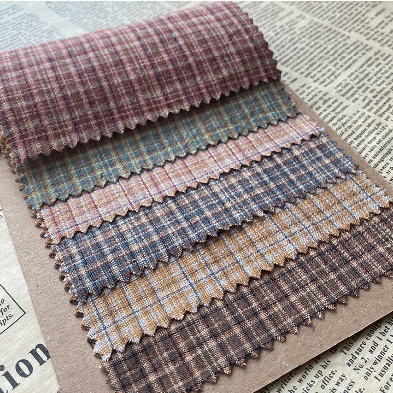 ผ้าฝ้ายลายสก็อต 100x145 ซม. ผ้ - Vintage Sewing Textile บทวิจารณ์และราคา