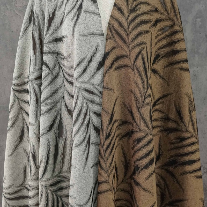 ผ้าแจ็คการ์ดลายใบปาล์ม 3D แบบว - Vintage Sewing Textile บทวิจารณ์และราคา